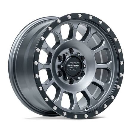 PA34 ROCKWELL MATTE GRAPHITE W/ BLACK LIP 8,5x17 6/139,7 ET0 CB108.0 60° - Alumiinivanteet - 327538 - 1