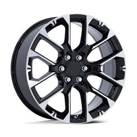 PR224 GLOSS BLACK W/ MACHINED FACE 9x22 6/139,7 ET28 CB78.1 60° - Alumiinivanteet - 331258 - 1