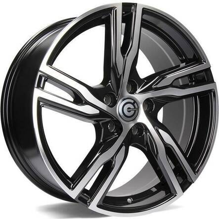 Punch Black Front Polished 8x18 5/108 ET45 CB67.1 60° - Alumiinivanteet - 313638 - 1