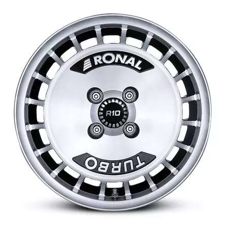 R10 Turbo Black Polished 7x15 4/100 ET37 60° - Alumiinivanteet - 360928 - 1