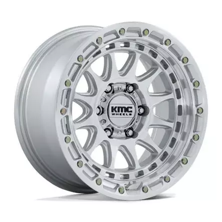 KM556 CRUX GLOSS SILVER W/ MACHINED FACE 9x18 6/135 ET0 CB87.1 60° - Alumiinivanteet - 374128 - 1