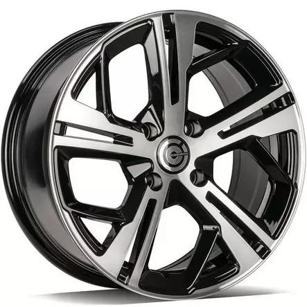 Angers Black Front Polished 7x16 4/108 ET20 CB65.1 60° - Alumiinivanteet - 348428 - 2