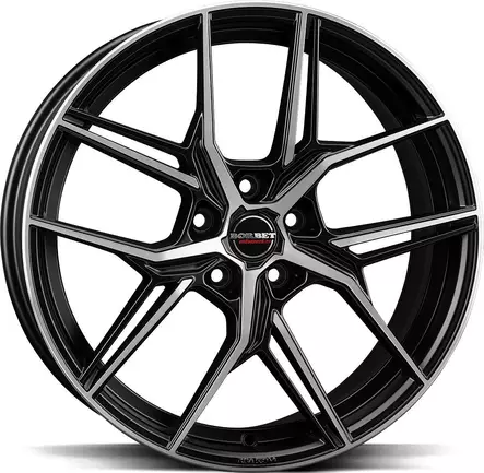 BORBET QX Black Pol Matt 8x19 5/112 ET40 CB66.5 60° - Alumiinivanteet - 356078 - 1