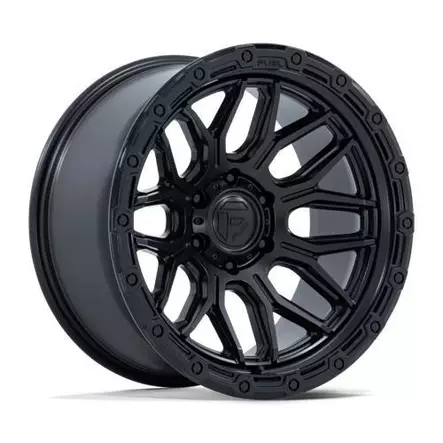 FC881 SURGE MATTE BLACK W/ GLOSS BLACK LIP 9x17 6/135 ET1 CB87.1 60° - Alumiinivanteet - 354428 - 1