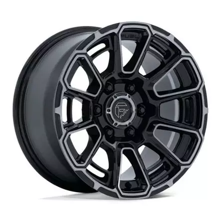 FC910 FOXHOUND GLOSS BLACK DARK TINTED CLEAR 9x17 6/139,7 ET1 CB106.1 60° - Alumiinivanteet - 371058 - 1