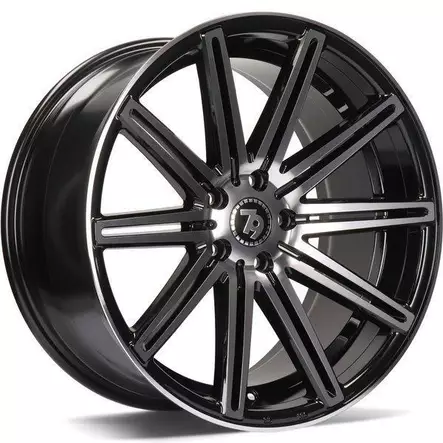 SV-M Black Front Polished 8,5x19 5/112 ET35 CB66,6 60° - Alumiinivanteet - 313748 - 1