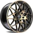 Crazy Black Glossy Gold Front 9,5x19 5/120 ET40 CB72,6 60° - Alumiinivanteet - 313768 - 1