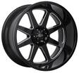 D65 Glossblack 12x22 6/135/139,7 ET-44 CB106.1 60° - Alumiinivanteet - 320018 - 1