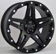 D66 Flatblack 9x17 5/120 ET25 CB65,1 60° - Alumiinivanteet - 35668 - 1