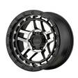 KM540 Satin Black Machined 8,5x18 6/139,7 ET0 CB106,2 60° - Alumiinivanteet - 259778 - 1