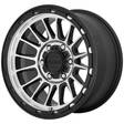 KM542 Satin Black Machined 9x17 6/114,3 ET18 CB66.1 60° - Alumiinivanteet - 254018 - 1