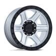 KM551 OUTRUN MACHINED W/ GLOSS BLACK LIP 8,5x17 6/135 ET-10 CB87,1 60° - Alumiinivanteet - 329888 - 1