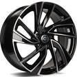 Monaco Black Front Polished 8x18 5/112 ET45 CB57.1 60° - Alumiinivanteet - 314178 - 1