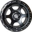 Nano 3S240 Full Matt Black 8,5x17 5/127 ET0 CB71,6 60° - Alumiinivanteet - 316578 - 1