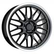 P4C GLOSS BLACK W/ MACHINED CUT LIP 8x19 5/115 ET40 CB76,1 60° - Alumiinivanteet - 329878 - 1