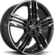 RONAL R58 MCR Jet Black White Rim 8x20 5/112 ET50 CB76,0 R13 - Alumiinivanteet - 335668 - 1