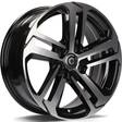 Toulouse Black Front Polished 6,5x16 4/108 ET20 CB65,1 60° - Alumiinivanteet - 313678 - 1