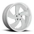 U134 DESPERADO SILVER BRUSHED FACE MILLED DIAMOND 8x20 5x120,65 ET1 CB72.6 60° 861 kg - Alumiinivanteet - 327708 - 1