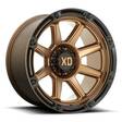 XD863 MATTE BRONZE W/ BLACK LIP 9x20 6/135 ET18 CB87,1 60° - Alumiinivanteet - 327928 - 1