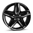 BORBET CWZ Black Glossy 7,5x18 5/120 ET53 CB65,1 - Alumiinivanteet - 340098 - 1