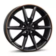 BORBET LX18 black matt rim copper 8x18 5/112 ET40 CB66.6 60° - Alumiinivanteet - 340208 - 1