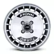 R10 Turbo Black Polished 7x15 4/100 ET37 60° - Alumiinivanteet - 360928 - 1
