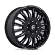 D868 ARC DUALLY GLOSS BLACK MILLED 8,25x22 10/225 ET-201 CB170.1 60° - Alumiinivanteet - 370048 - 1