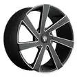 DC133 MATTE BLACK MILLED 9,5x22 5/115/120,65 ET15 CB72,6 60° - Alumiinivanteet - 252108 - 1