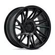 FC405 DYNAMO MATTE BLACK W/ GLOSS BLACK LIP 10x20 6/139,7 ET-18 CB106.1 60° - Alumiinivanteet - 368728 - 1