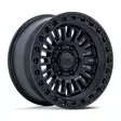 KM554 AZTEC MATTE BLACK W/ GLOSS BLACK LIP 8,5x17 6/139,7 ET0 CB106.1 60° - Alumiinivanteet - 356428 - 1