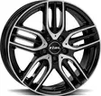 RIAL M14 Diam Black Pol 7,5x18 5/112 ET53 CB66.5 R14 - Alumiinivanteet - 367818 - 1