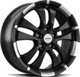RONAL R59 Jet Black Matt Rim Lip Cut 7,5x18 5/120 ET35 CB72,6 60° - Alumiinivanteet - 344928 - 1