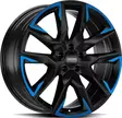 RONAL R71 Jet Black Matt Blue Tinted Mat 8,5x20 5/127 ET56 CB71.5 60° - Alumiinivanteet - 354868 - 1