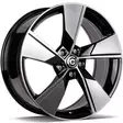 UNIVERSE Black Front Polished 7,5x18 5x112 ET45 CB57.1 60° 690 kg - Alumiinivanteet - 348488 - 1