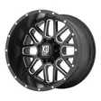 XD820 Satin Black Milled 10x20 6/139,7 ET-24 CB106,2 60° - Alumiinivanteet - 241688 - 1