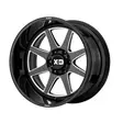 XD844 Gloss Black Milled 10x20 6/135 ET-18 CB87,1 60° - Alumiinivanteet - 238868 - 1