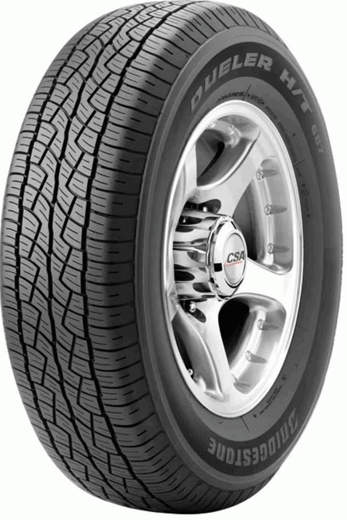 235/55R18 100H Bridgestone DUELER H/T 687 DOT: 2024 - Henkilöauton kesärenkaat - 20278 - 1