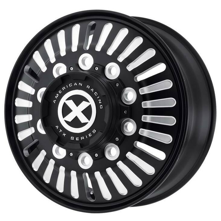 AO403 Satin Black Milled - Front 8,25x5 10/285,75 ET144 CB220,1 60° - Alumiinivanteet - 277408 - 1