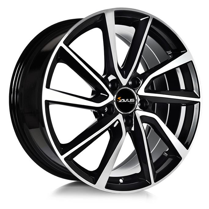 AVUS AC-518 Black Polished 6x15 5/100 ET38 CB57,1 R13 - Alumiinivanteet - 272408 - 1