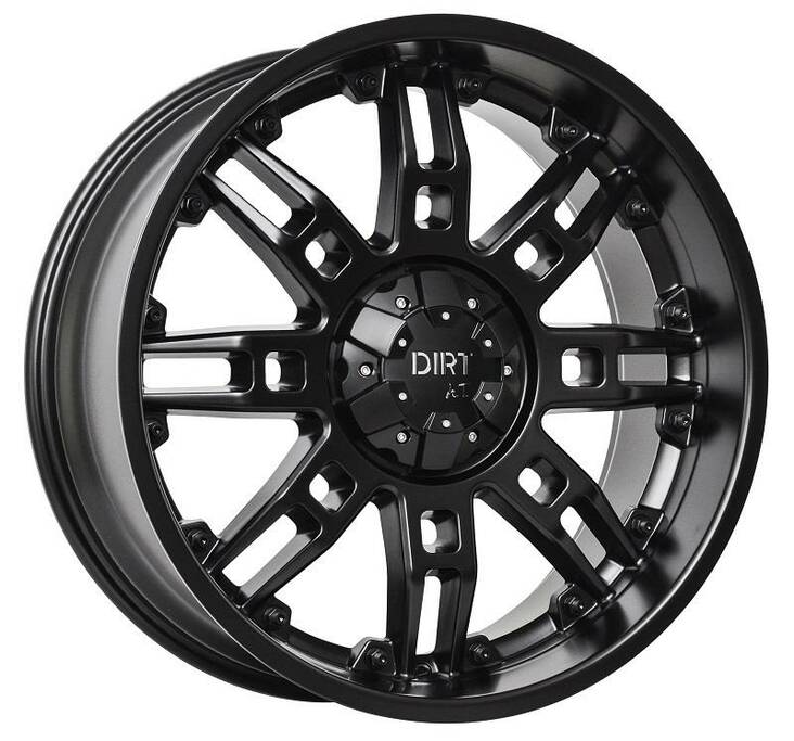 D07 Flatblack 9x20 5/120/127 ET25 CB74,1 60° - Alumiinivanteet - 317308 - 1