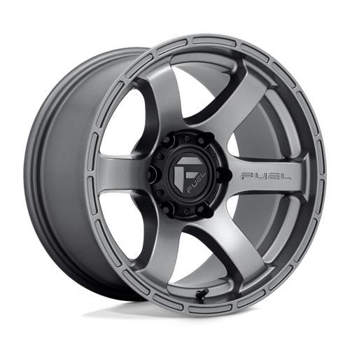 D767 RUSH MATTE GUN METAL 9x18 6/135 ET20 CB87.1 60° - Alumiinivanteet - 326208 - 1