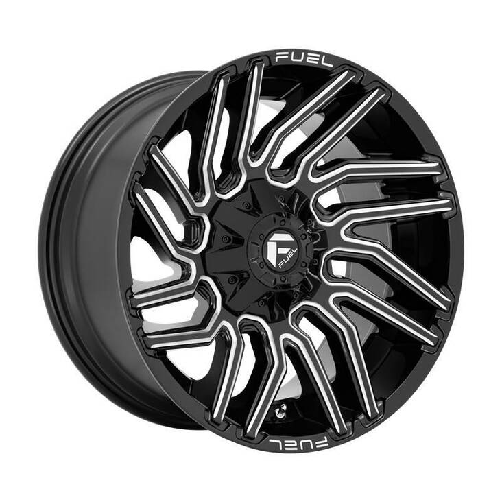 D773 TYPHOON GLOSS BLACK MILLED 10x22 6/135/139,7 ET-18 CB106,1 60° - Alumiinivanteet - 295778 - 1