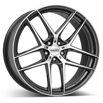 DOTZ LagunaSeca dark 10x20 5/120 ET35 CB72,6 60° - Alumiinivanteet - 279858 - 1