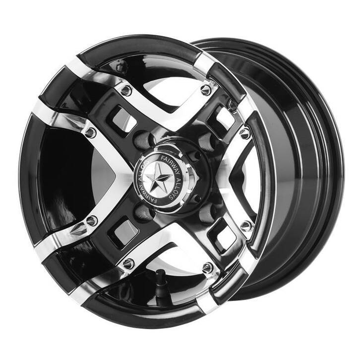 FA123 Gloss Black Machined 7x10 4/101,6 ET-25 CB70,7 60° - Alumiinivanteet - 324938 - 1