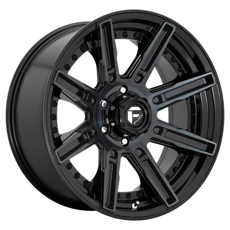 FC708 GLOSS MACHINED DOUBLE DARK TINT 10x20 5/127 ET-18 CB71,5 60° - Alumiinivanteet - 258998 - 1