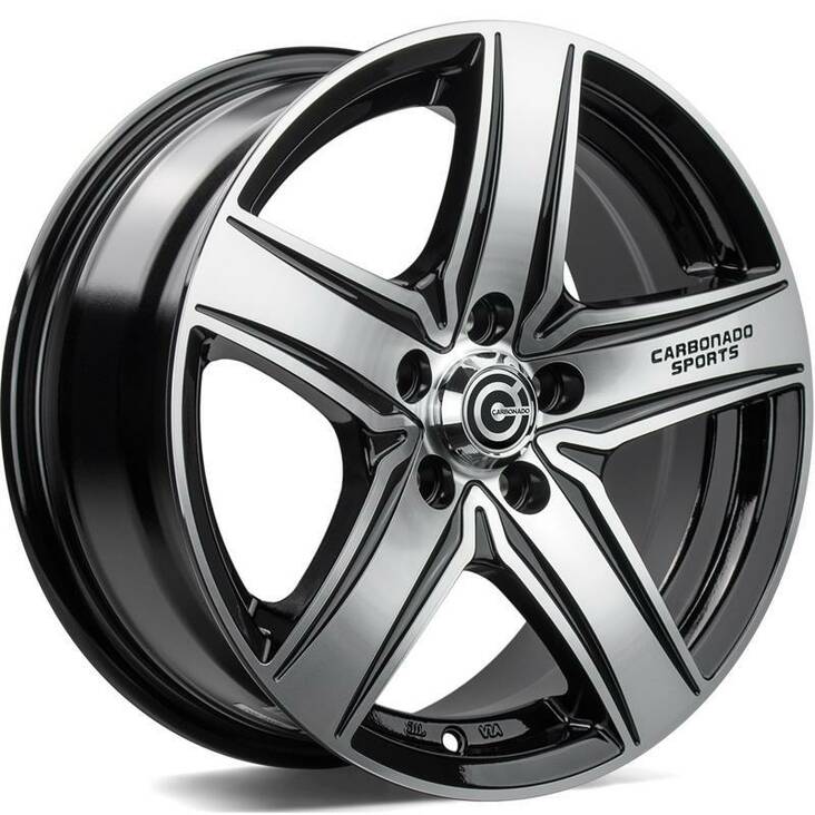 GTRSPORTS1 Black Front Polished 6,5x15 4/98 ET35 CB67,1 60° - Alumiinivanteet - 313468 - 1