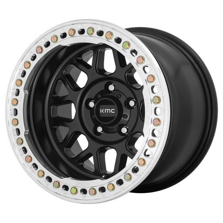 KM235 GRENADE CRAWL SATIN BLACK 8,5x17 6/135 ET0 CB87.1 60° - Alumiinivanteet - 280808 - 1