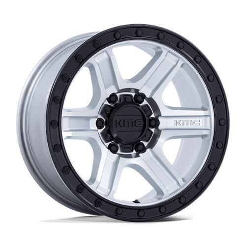 KM551 OUTRUN MACHINED W/ GLOSS BLACK LIP 8,5x17 6/135 ET-10 CB87,1 60° - Alumiinivanteet - 329888 - 1