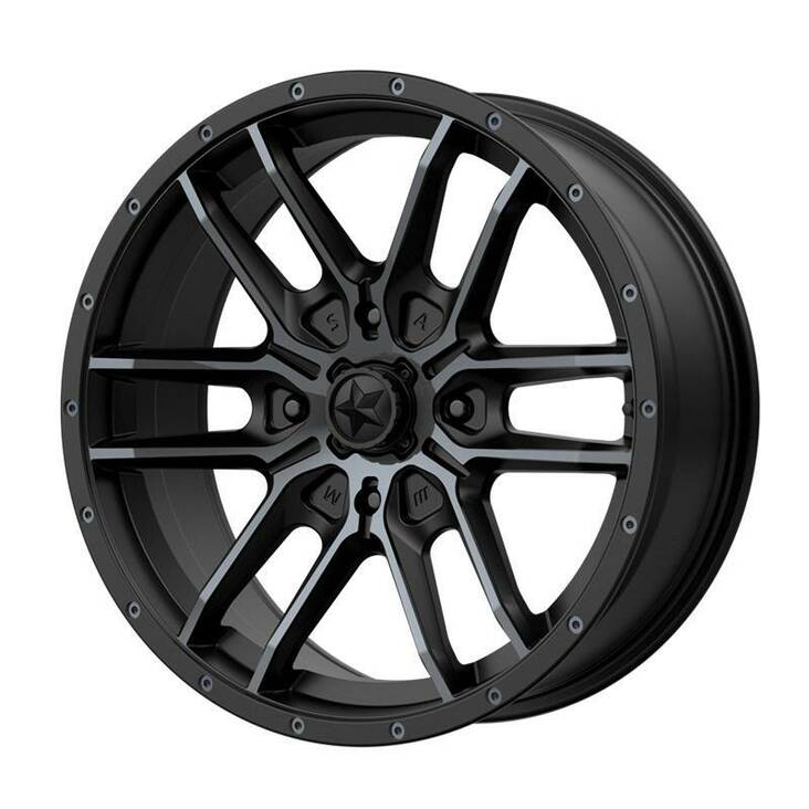 MA43 Satin Black With Titanium Tint 7x15 4/137 ET38 CB112.0 60° - Alumiinivanteet - 274518 - 1
