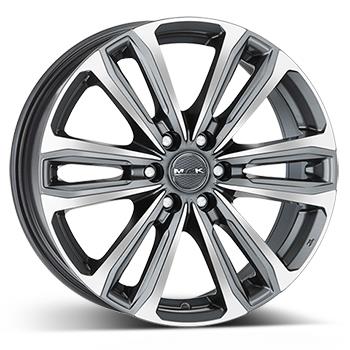 MAK Safari Gun Met-Mirr. 7,5x17 6/139,7 ET38 CB67,1 60° - Alumiinivanteet - 203008 - 1